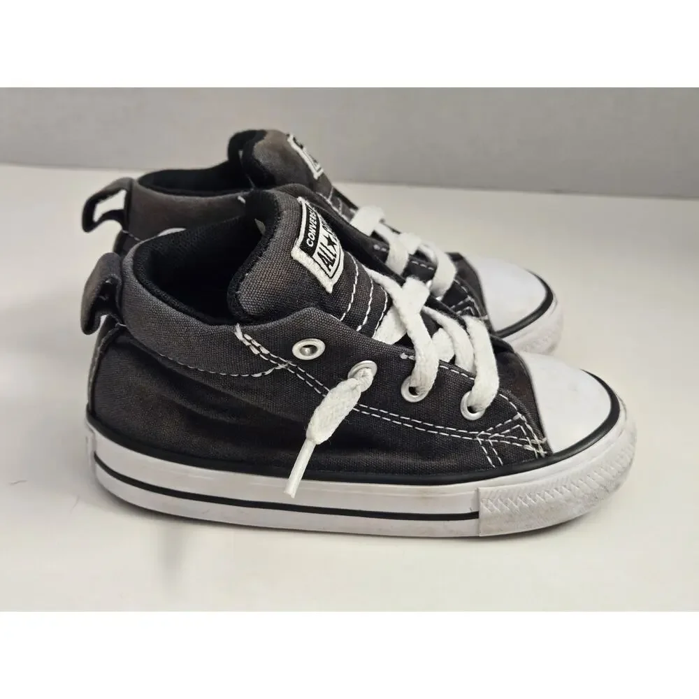 CONVERSE Chuck Taylor Gray All Star Street Mid Little Kids 7 Mid Top Sneakers